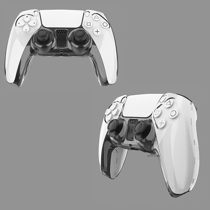 PS5 Gaming Controller Crystal Case PC Transparent Split Controller Protective Case PS5 Controller Protective Crystal Hard Case