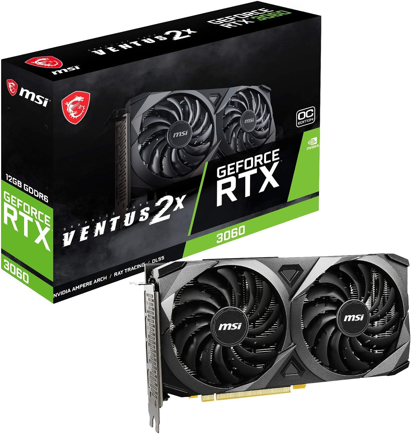 MSI Gaming GeForce RTX 3060 12GB 15 Gbps GDRR6