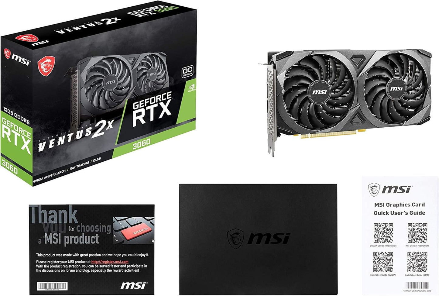 MSI Gaming GeForce RTX 3060 12GB 15 Gbps GDRR6